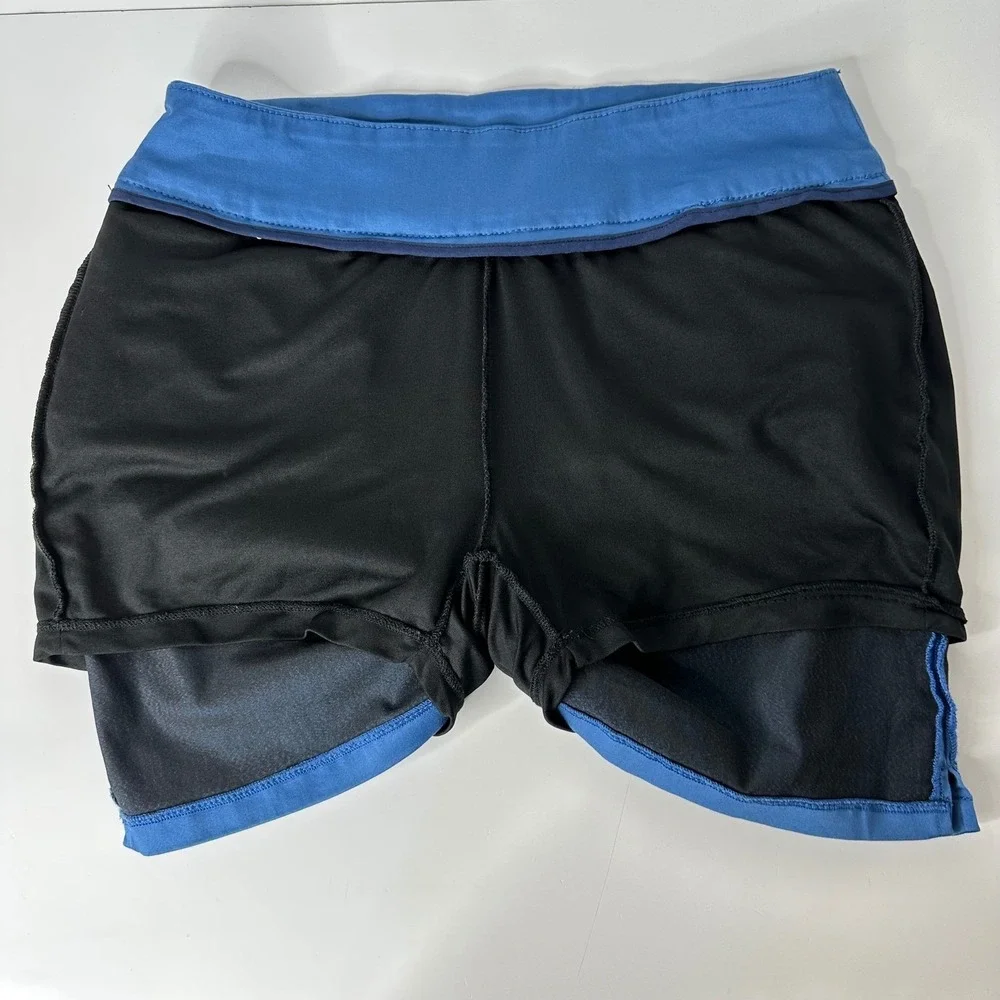 Lisette‎ L Montreal Stretch Skort Blue Pull On Skirt Shorts Golf Resort Size 12